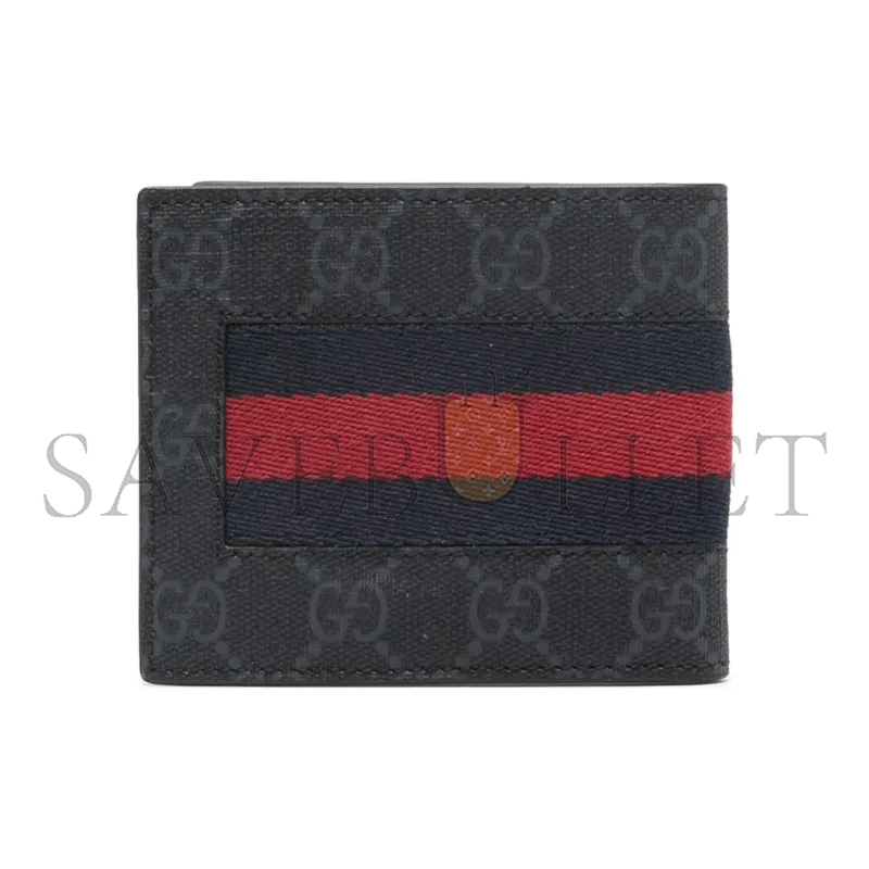 GUCCI GG SUPREME BILLFOLD WALLET 408827 (21*9cm)